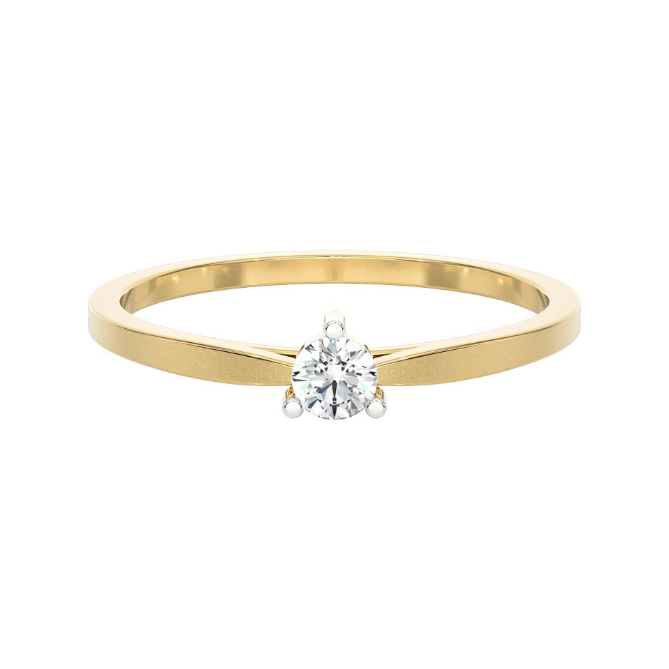 SUGH06 Solitär / Verlobungsring Tendance Diamant 0,10 Karat GSI Gelbgold