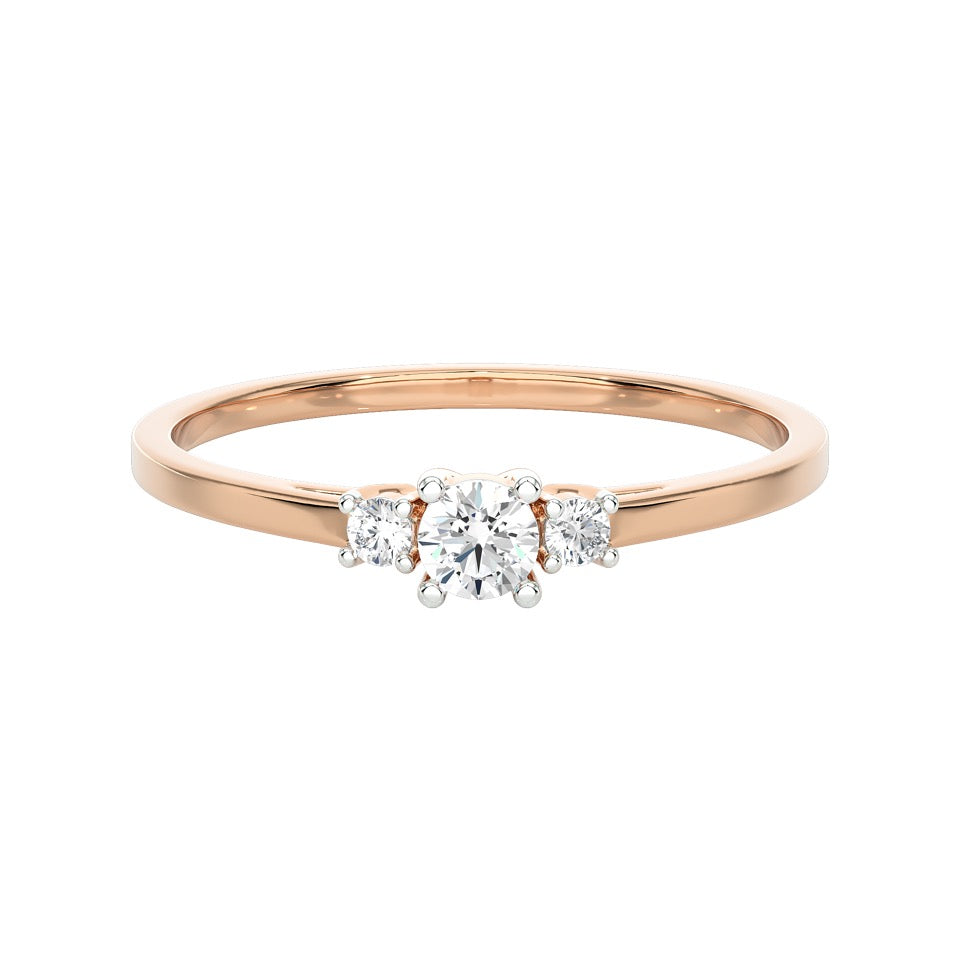 SUGH13 Solitär / Verlobungsring Tendance Diamant 0,15 Karat GSI Rosegold