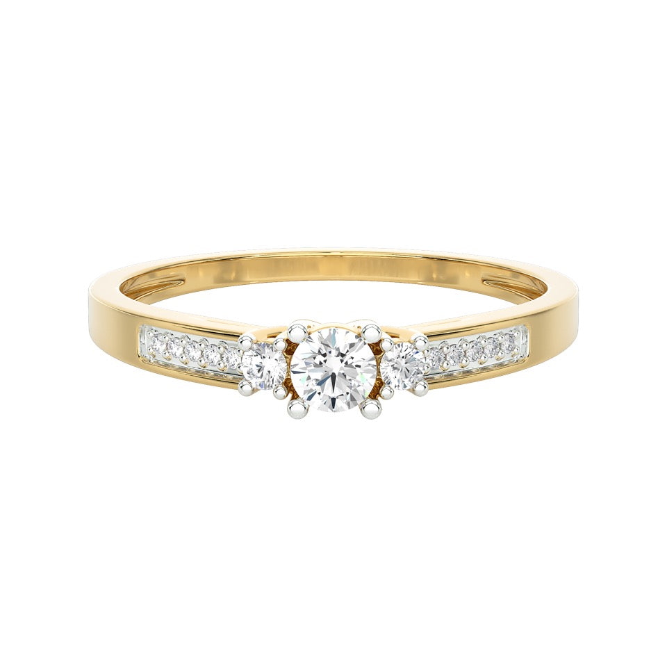 SUGH14 Solitär / Verlobungsring Tendance Diamant 0,18 Karat GSI Gelbgold