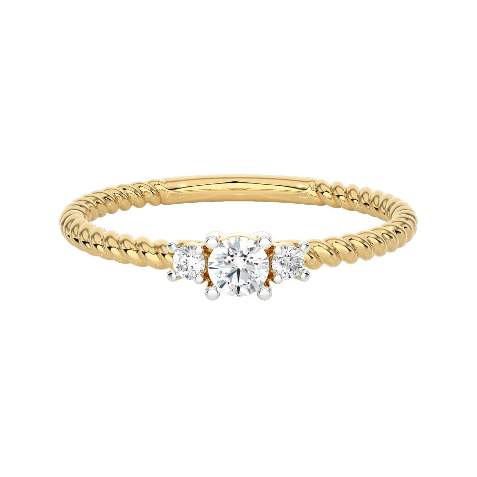 SUGH15 Solitär / Verlobungsring Tendance Diamant 0,15 Karat GSI Gelbgold