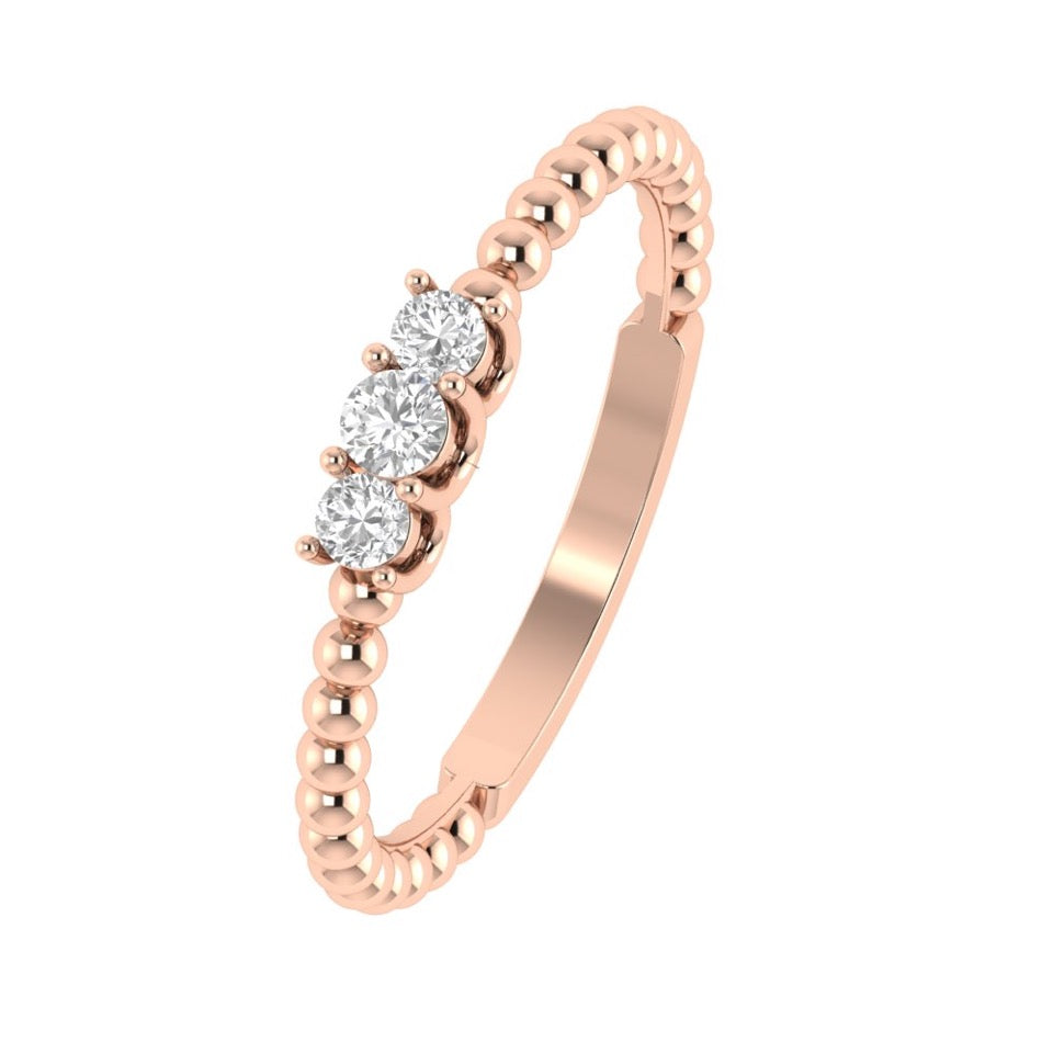 SULF41 Solitär / Verlobungsring Tendance Diamant 0,15 Karat GSI Rosegold