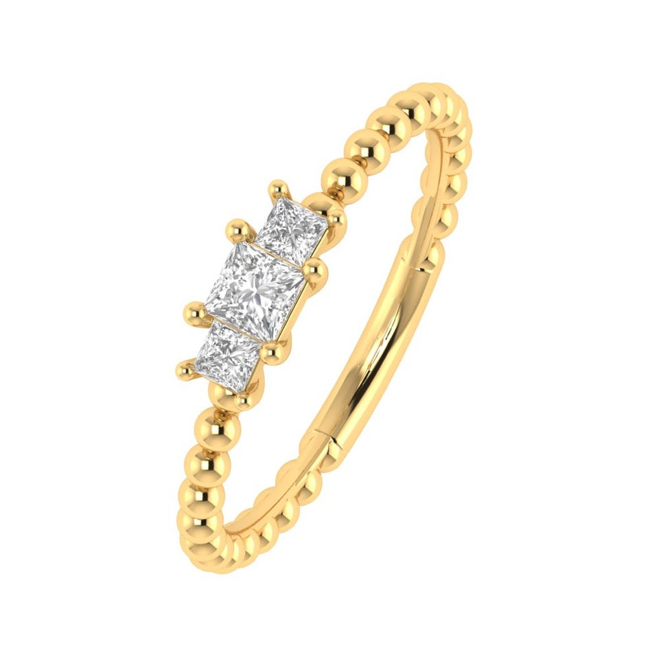Anello solitario/fidanzamento SULF43 Tendance diamante 0,10 carati GSI
