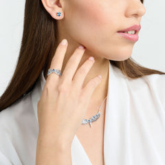 Thomas Sabo Ring Phönix-Flügel mit blauen Steinen Silber