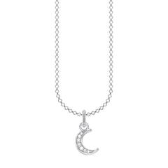 Thomas Sabo Kette Mond Pavé silber