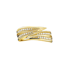 Thomas Sabo Ring Blätter Gold