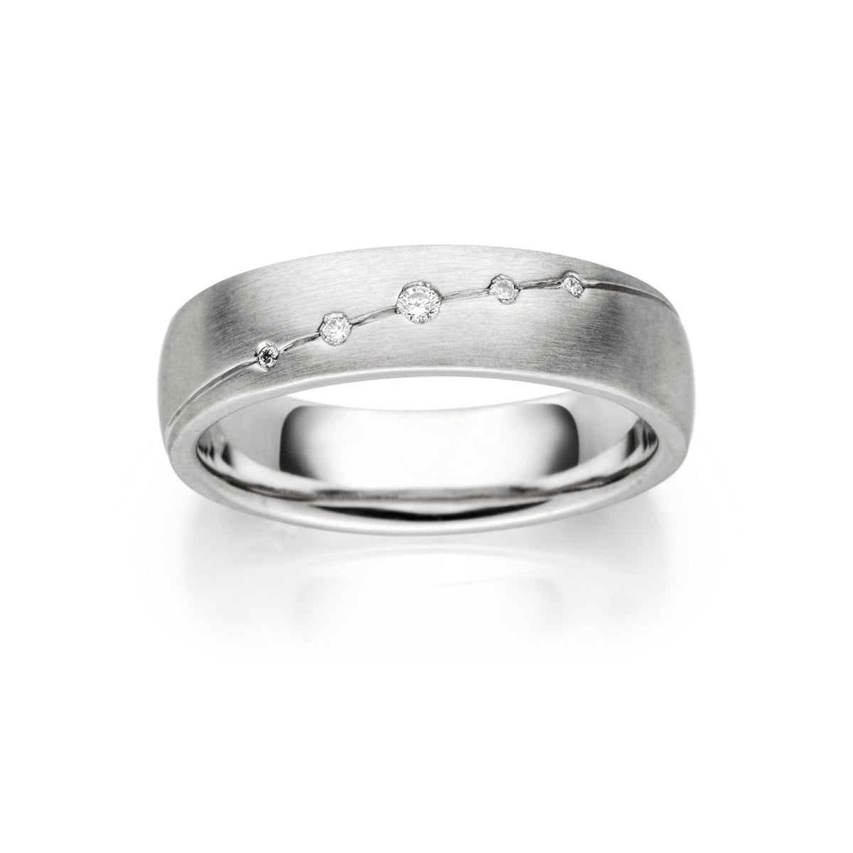 Alliances en argent Viventy 698112 avec 5 diamants total 0,0500ct. 
