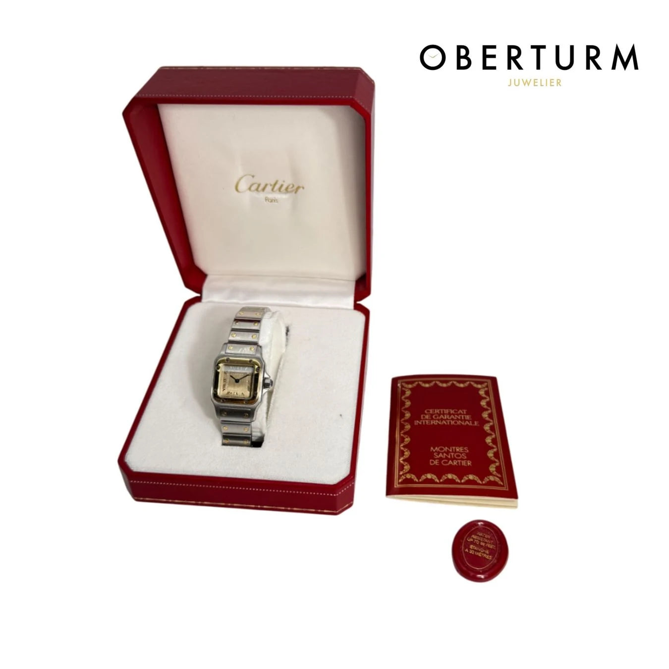 Cartier Santos Quartz 23,5 mm - mit Box und Papier Pre-Owned