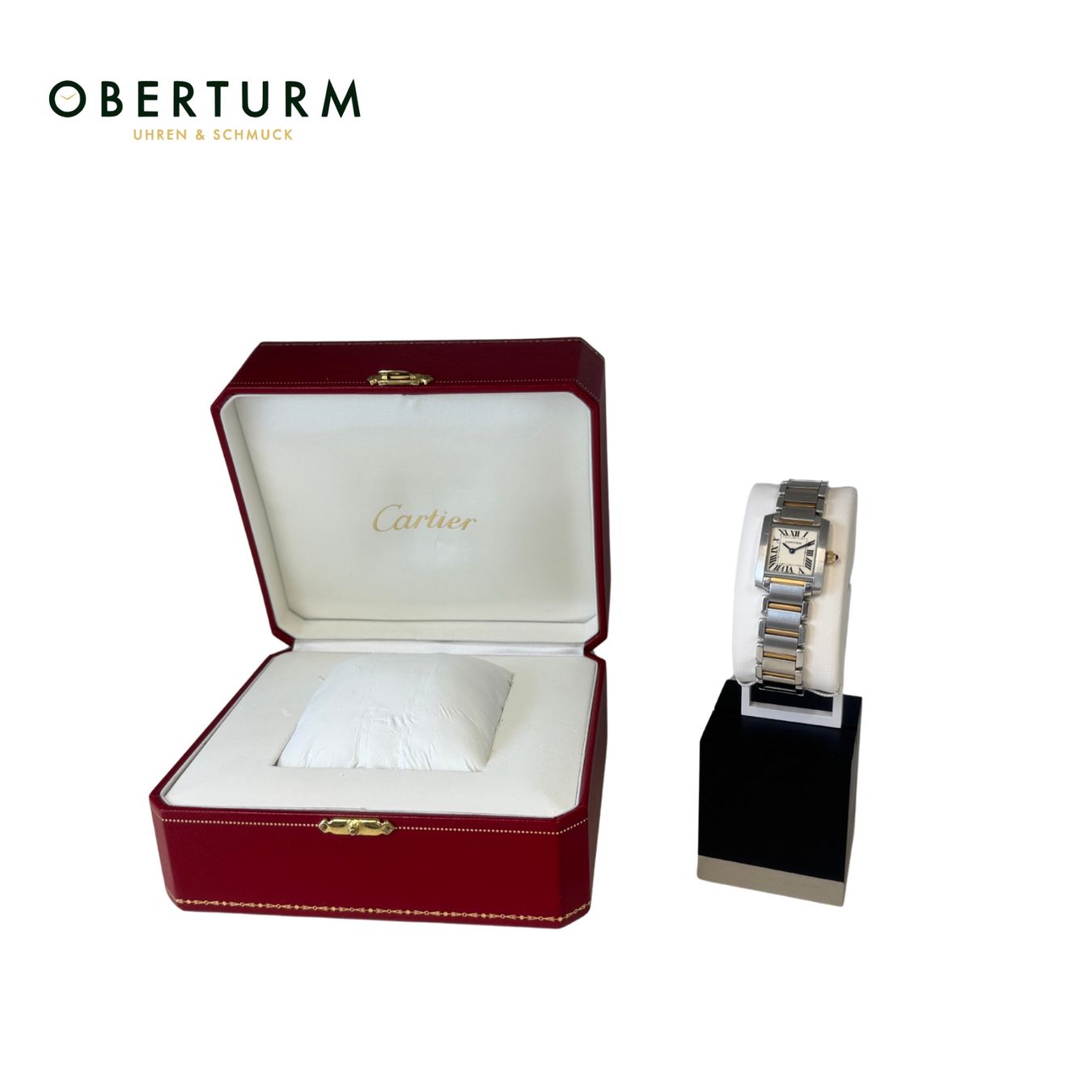 Cartier Tank Ref. 2384 – Edelstahl – 20 mm & Ersatzglieder mit Box