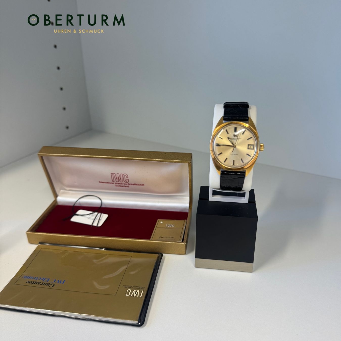 IWC Electronic Quarz, 18K Gold, 35 mm Vintage