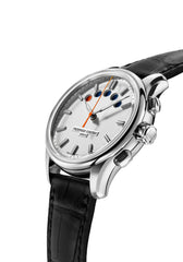 Frederique Constant Schwarz Leder Silber Gehäuse Automatik