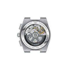 Montre chronographe automatique Tissot PRX pour homme, verte