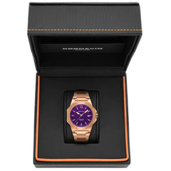 Oberturm Cornavin Violett Zifferblatt Rosegold Gehäuse Edelstahl Armband Limited Edition in Aarau