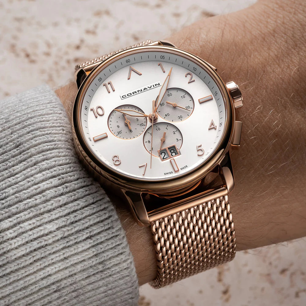 Cornavin Big Date Rosé Chronograph Uhren in Aarau bei Oberturm