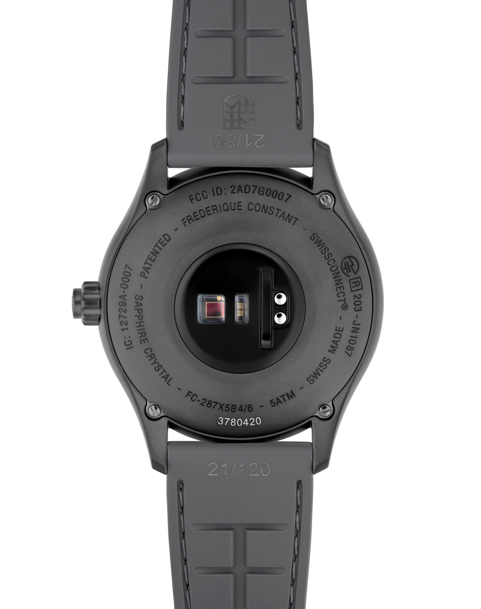 Frédérique Constant Vitality Smartwatch Grau Herrenuhr