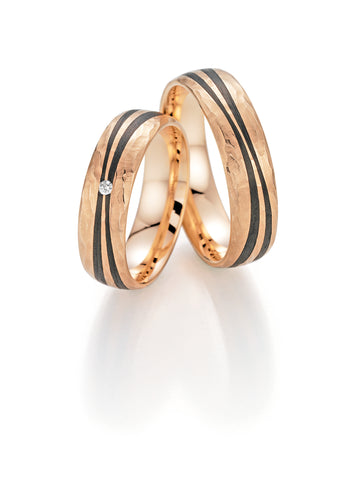 Fischer Trauringe Carbon® We said yes